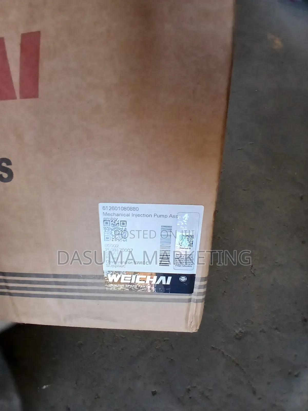 Weichai Mechanical Injection Pump Assembly 