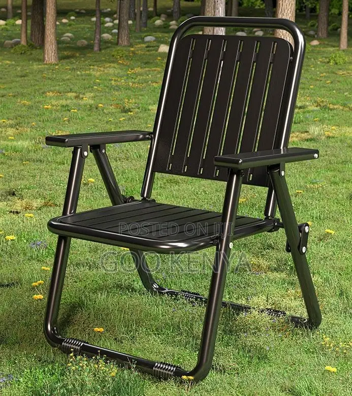 Home Chairs; Waterproof Metal Strip Folding Chair for Indoor/Outdoor