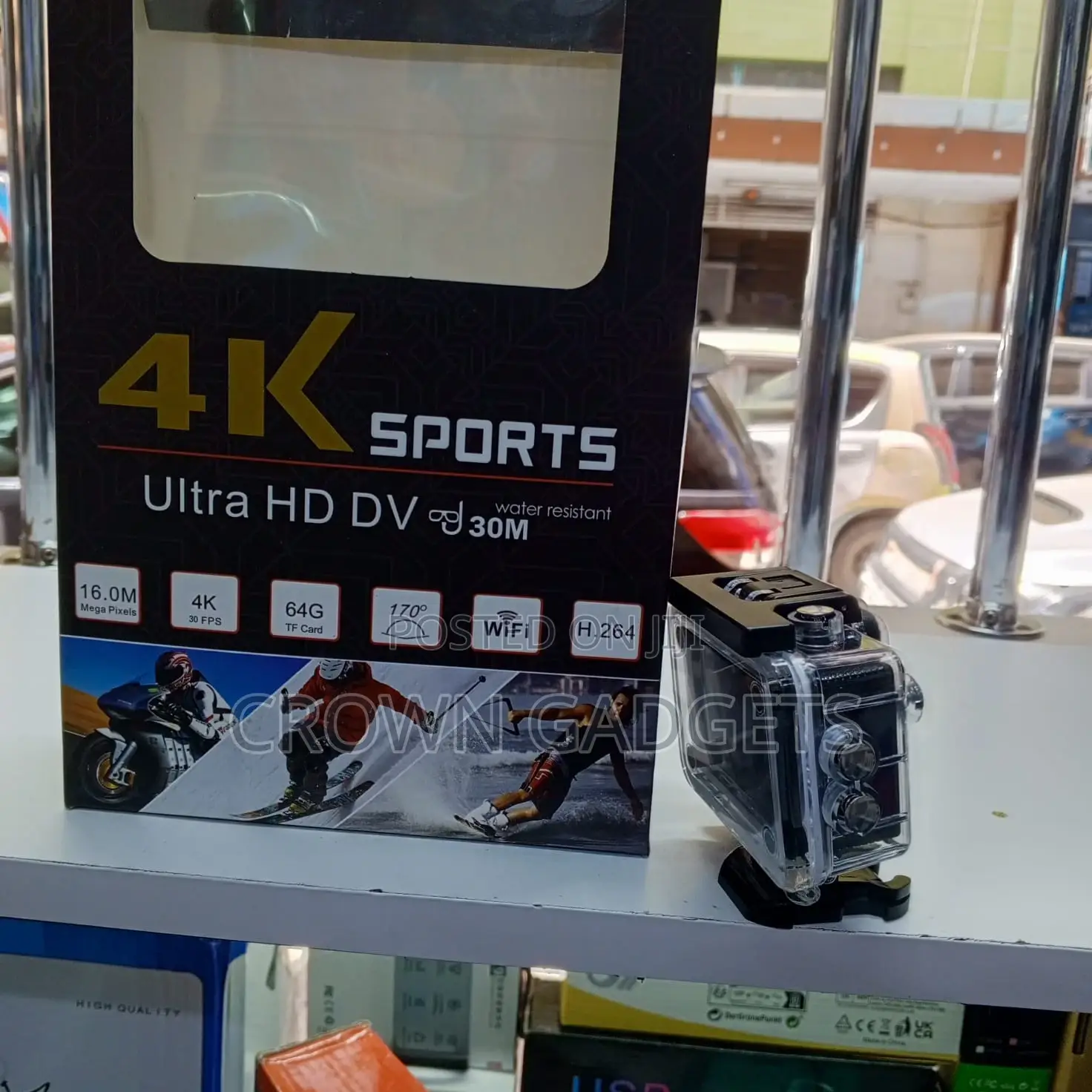  Wifi Waterproof Action Camera With Wide-Angle Lens