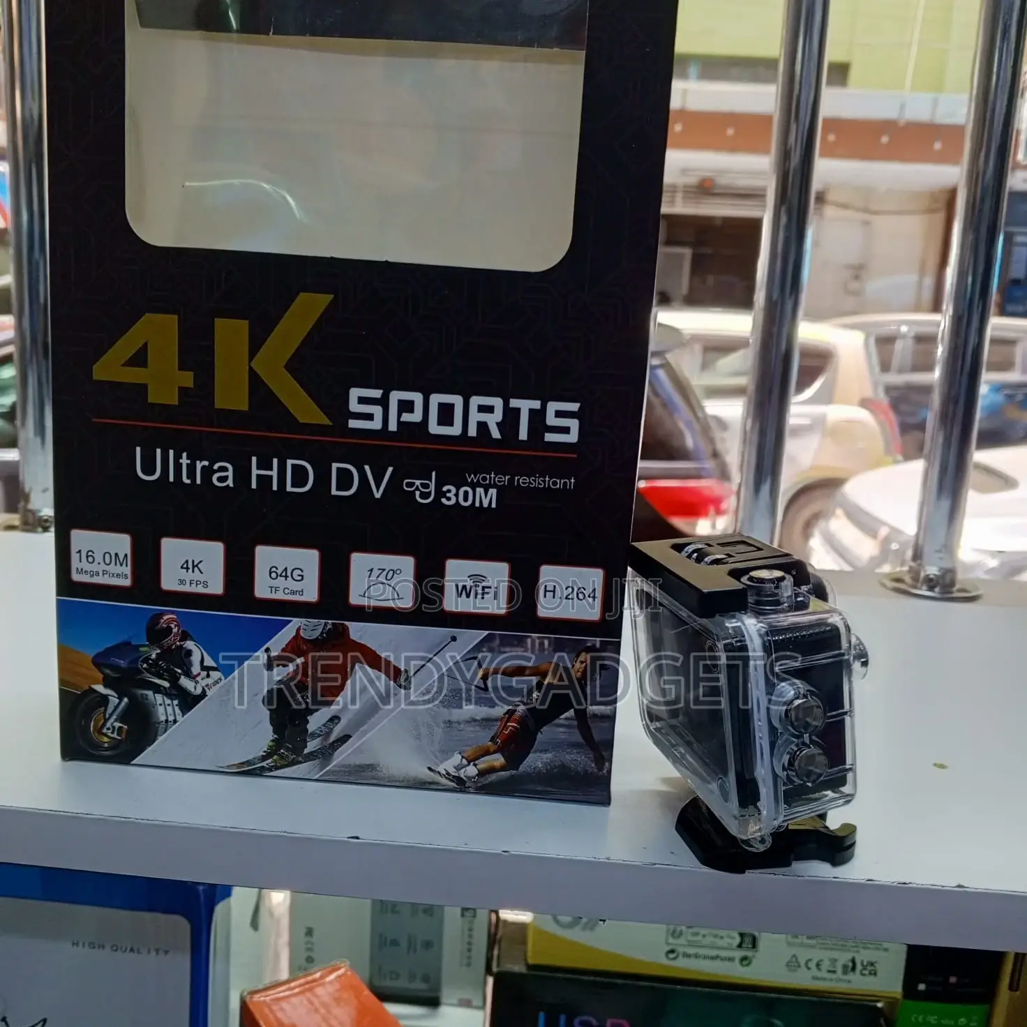  Wifi Waterproof Action Camera With Wide-Angle Lens