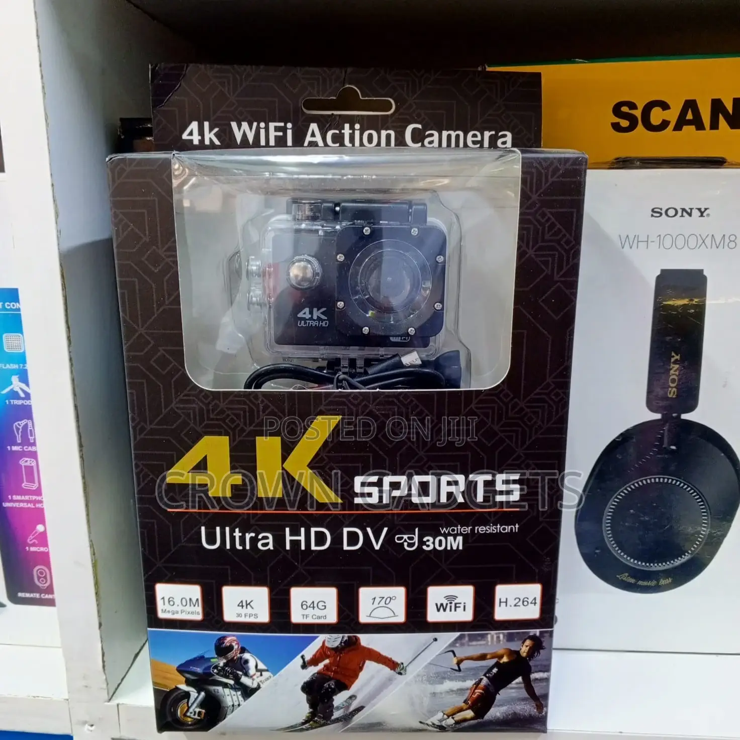 Ultra Hd Sports Action Camera | 30m Waterproof + Wifi