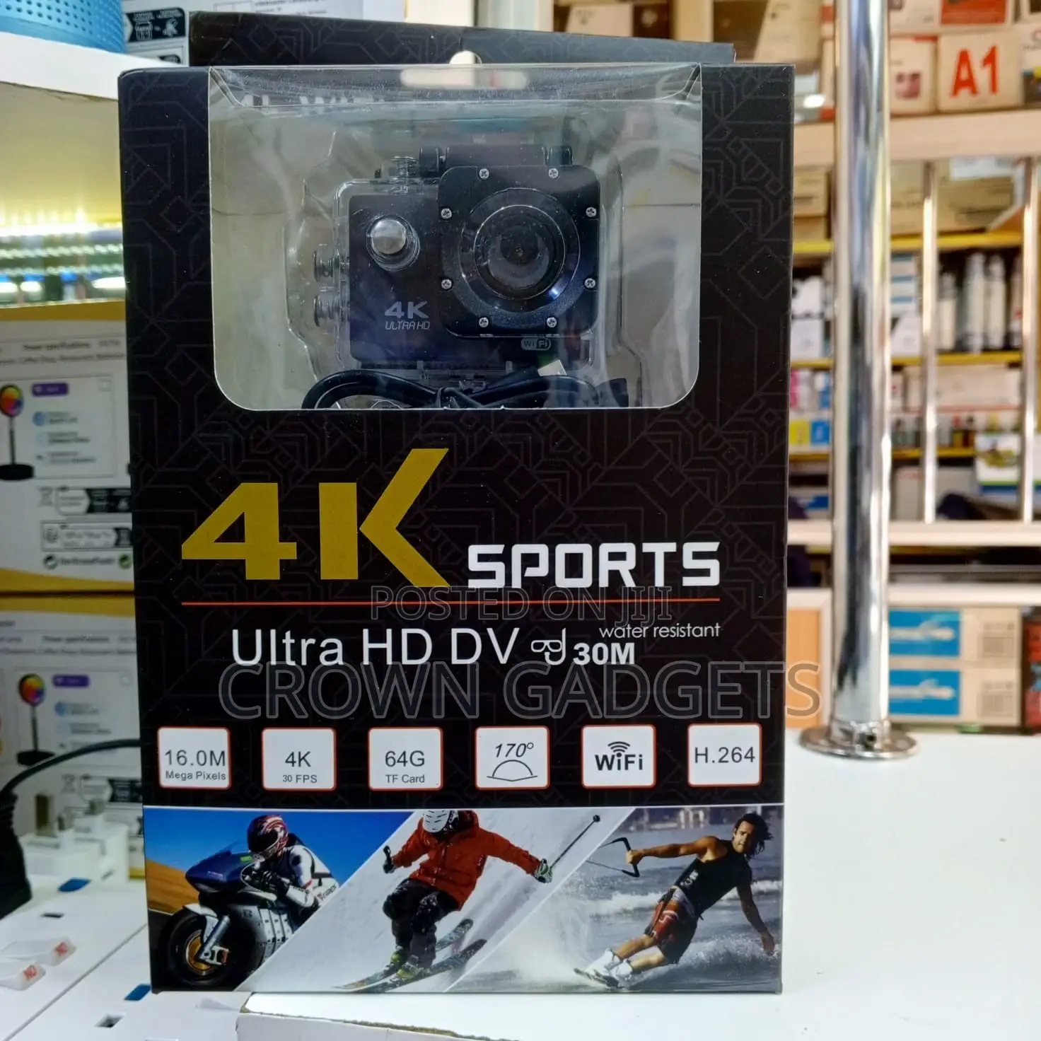 Ultra Hd Sports Action Camera | 30m Waterproof + Wifi