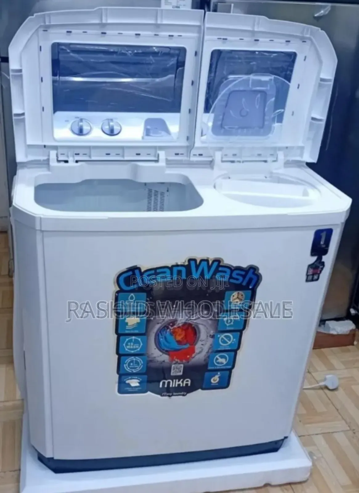 Pay on Delivery√ - Two Tab - Mika 10kgs Twin Tub Washing Machine