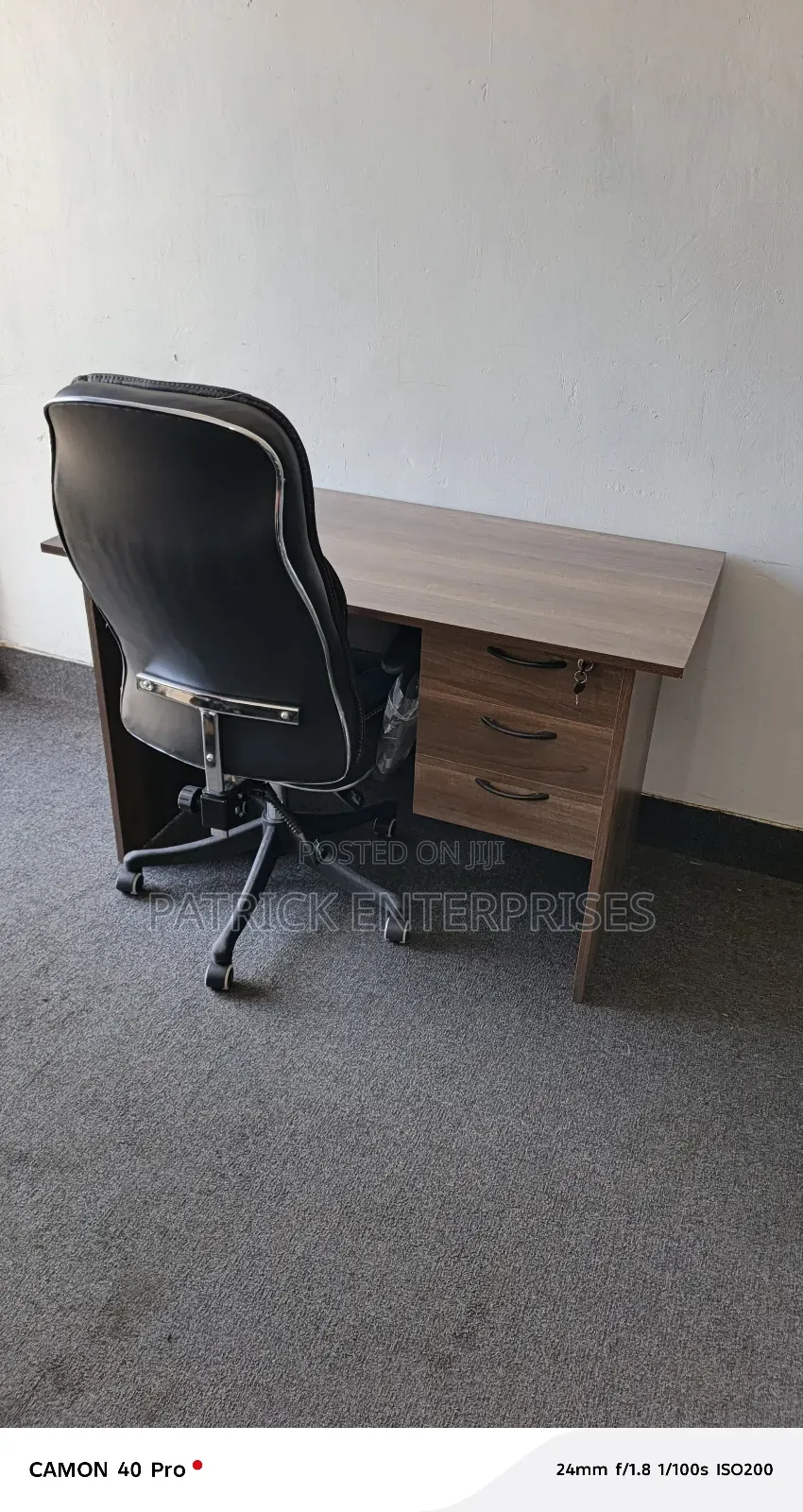 1.2 Mtrs American Office Desk+ C35 Executive Office Chair