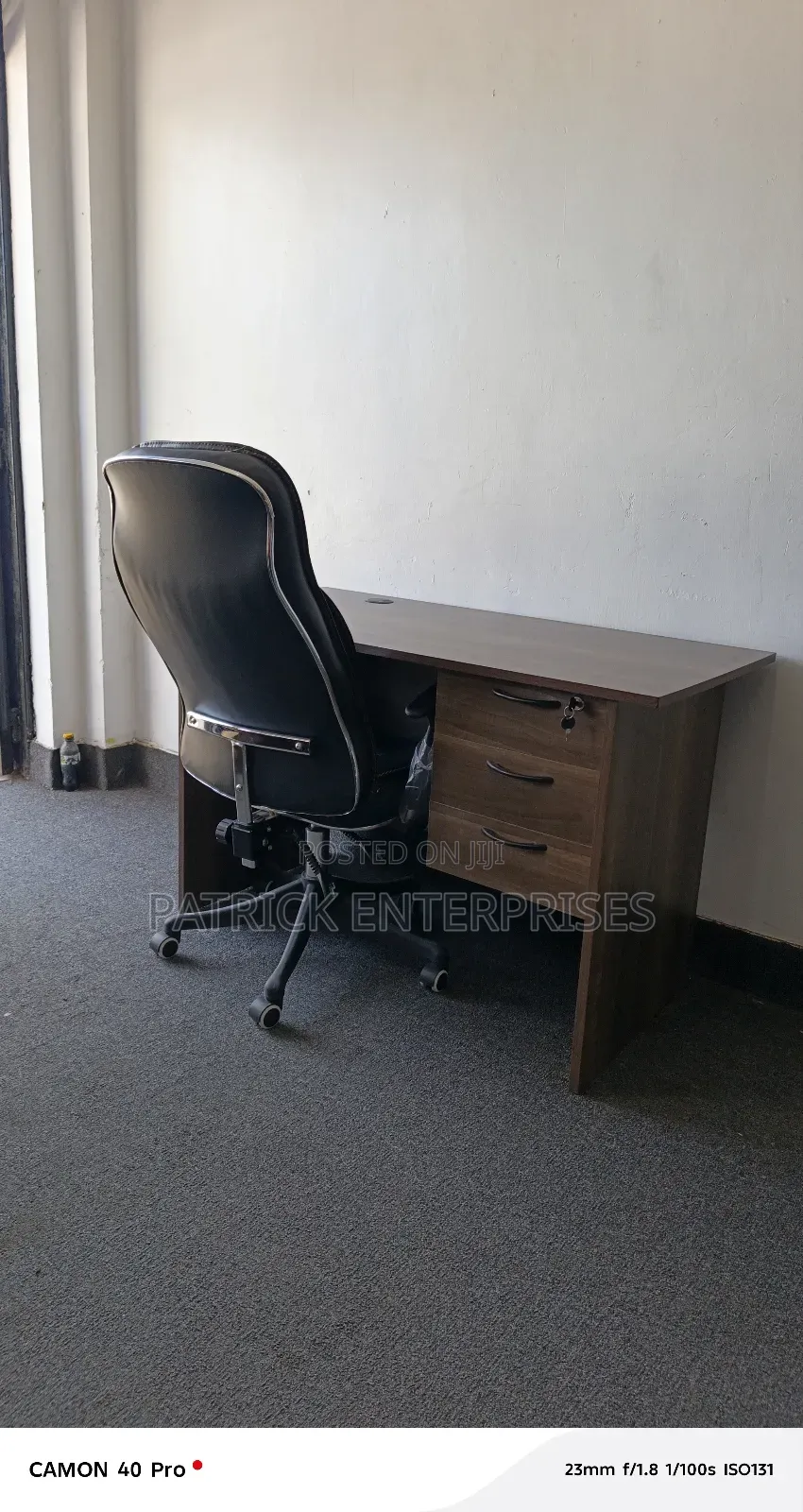 1.2 Mtrs American Office Desk+ C35 Executive Office Chair