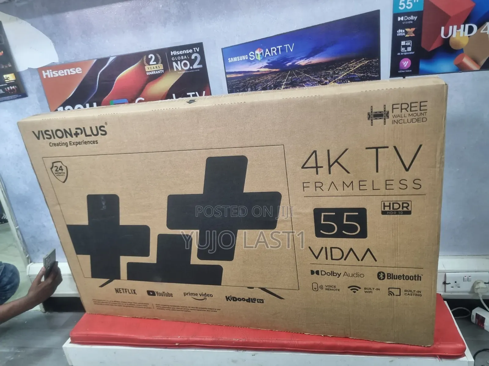 Vision Plus 55′′ Vp8855kv Frameless V+ Os Smart Tv