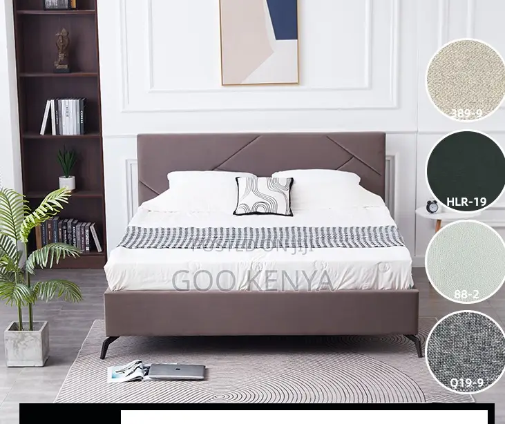 Home Bed; Royal Style Queen/King Fabric Lift Bed