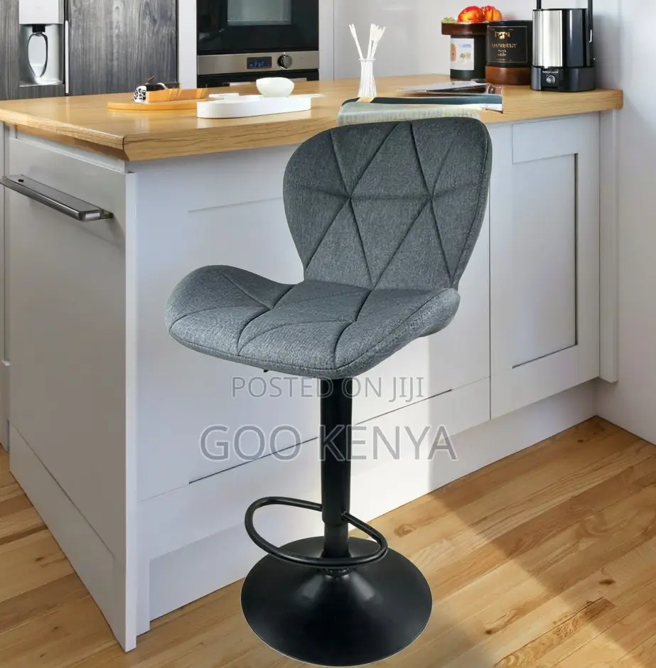 Home Stool; Sleek High Modern Kitchen Counter Leather Bar Stool