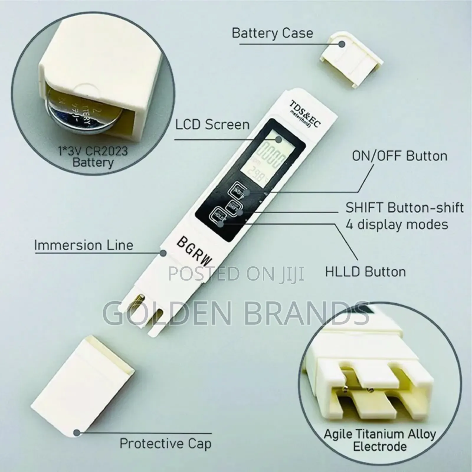 Smart Water Tester 3-in-1 Digital TDS Ec With LCD Display