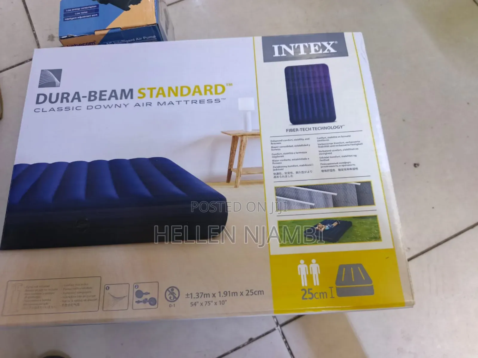 Intex 4*6 Inflatable Mattress With Electric Pump