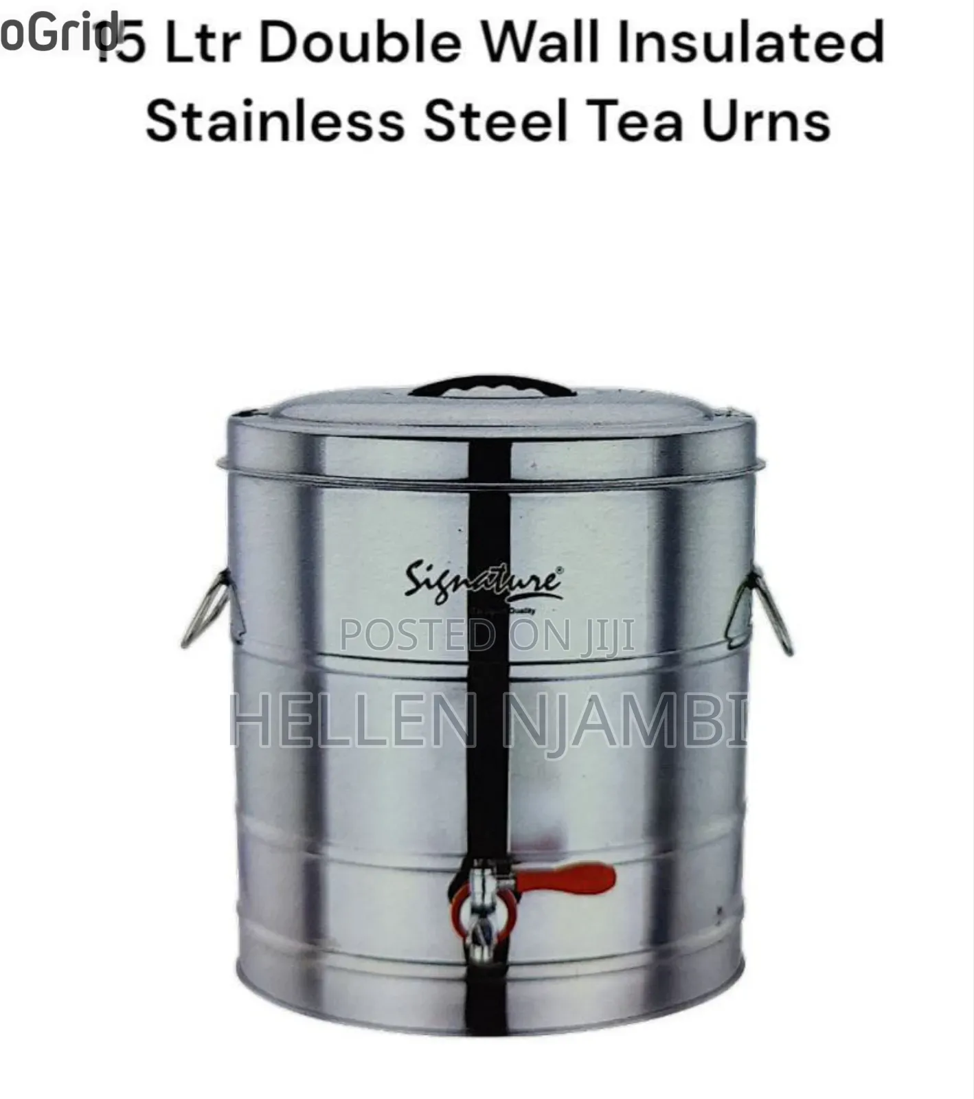 Signature 15litres Stainless Steel Tea Urn