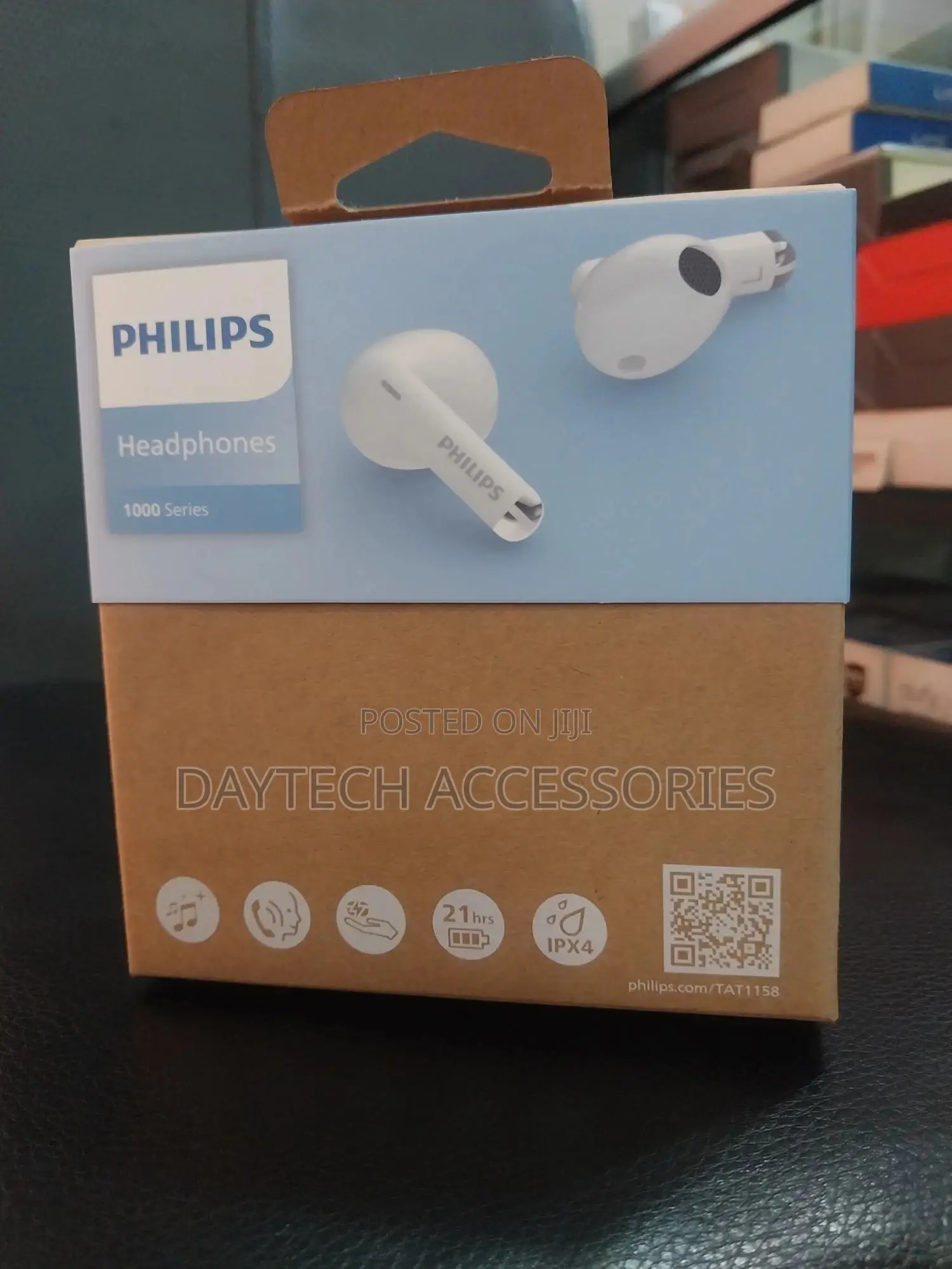 Philips Tat1158 Series 1000 True Wireless Headphones - Black