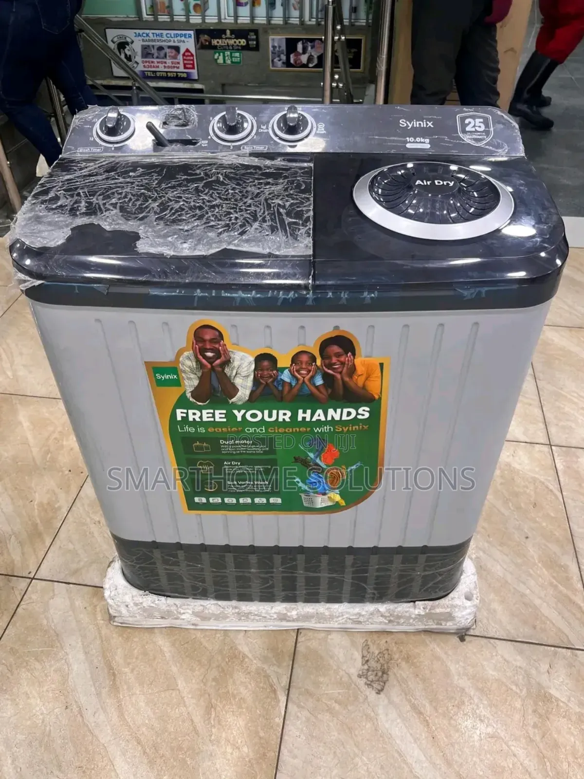 Top Load Twin Tub 10 Kg Syinix Washing Machine