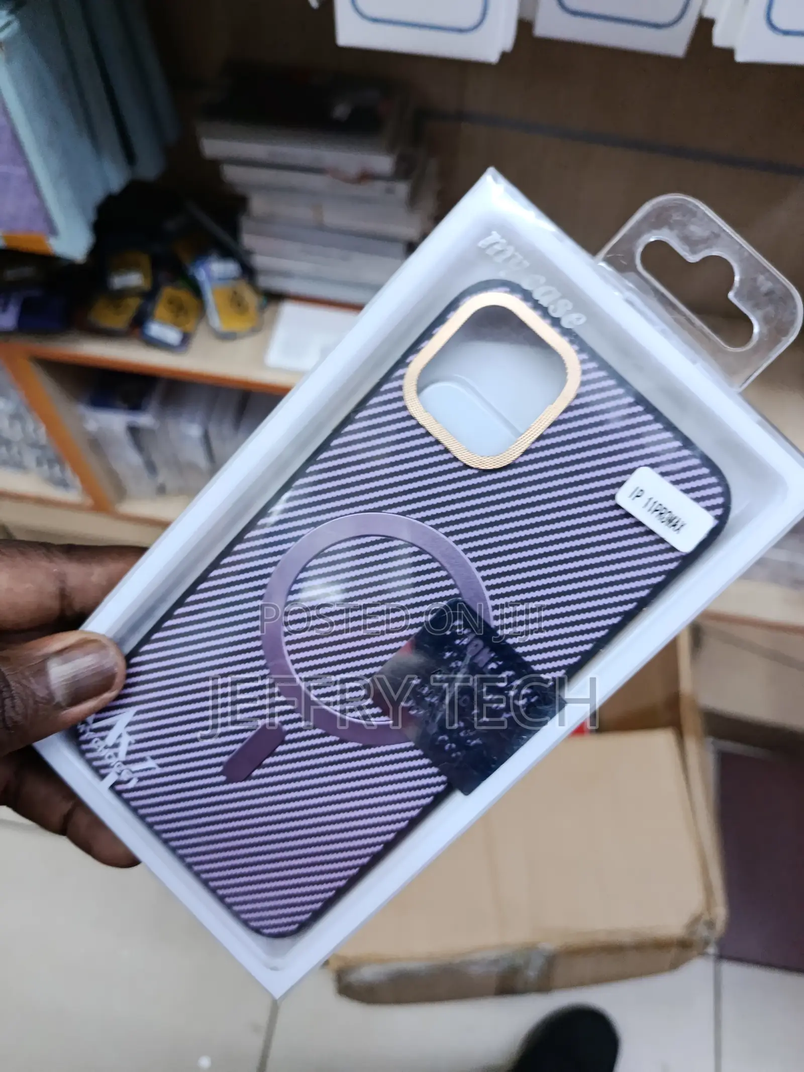 Ponkie Magnetic Carbon Fiber Texture Case for iPhone 11 Pro Max