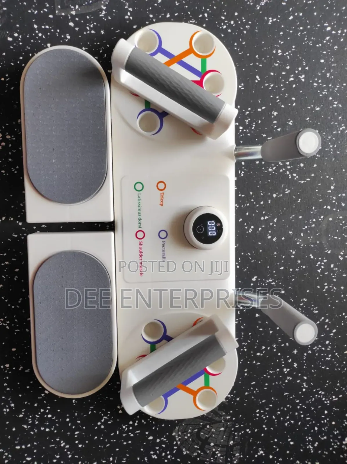 Smart Push Up Board With Resistance Bands and Atimer