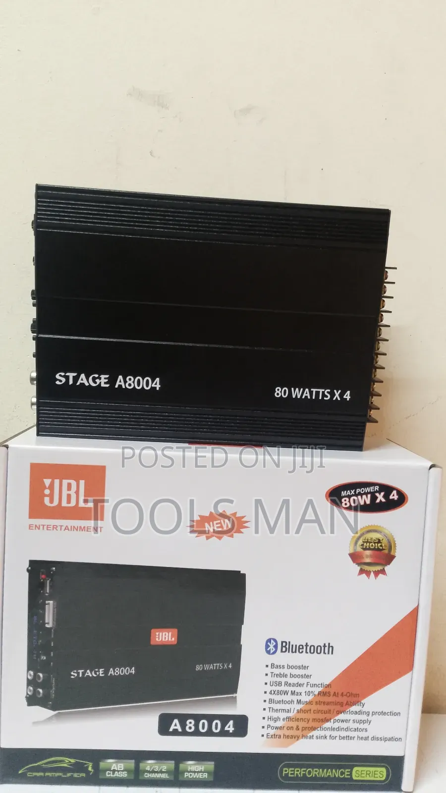 WJBL Stage A8004 Car Power Amplifier.
