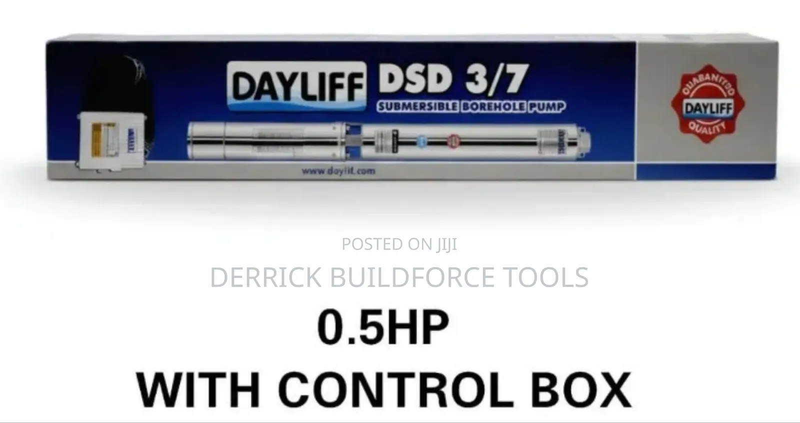 Dayliff DSD 3/7 Submersible Borehole Pump