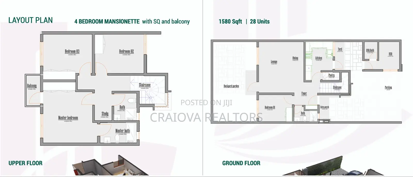 4bdrm Townhouse/Terrace in Kings Lotus, Gataka for sale
