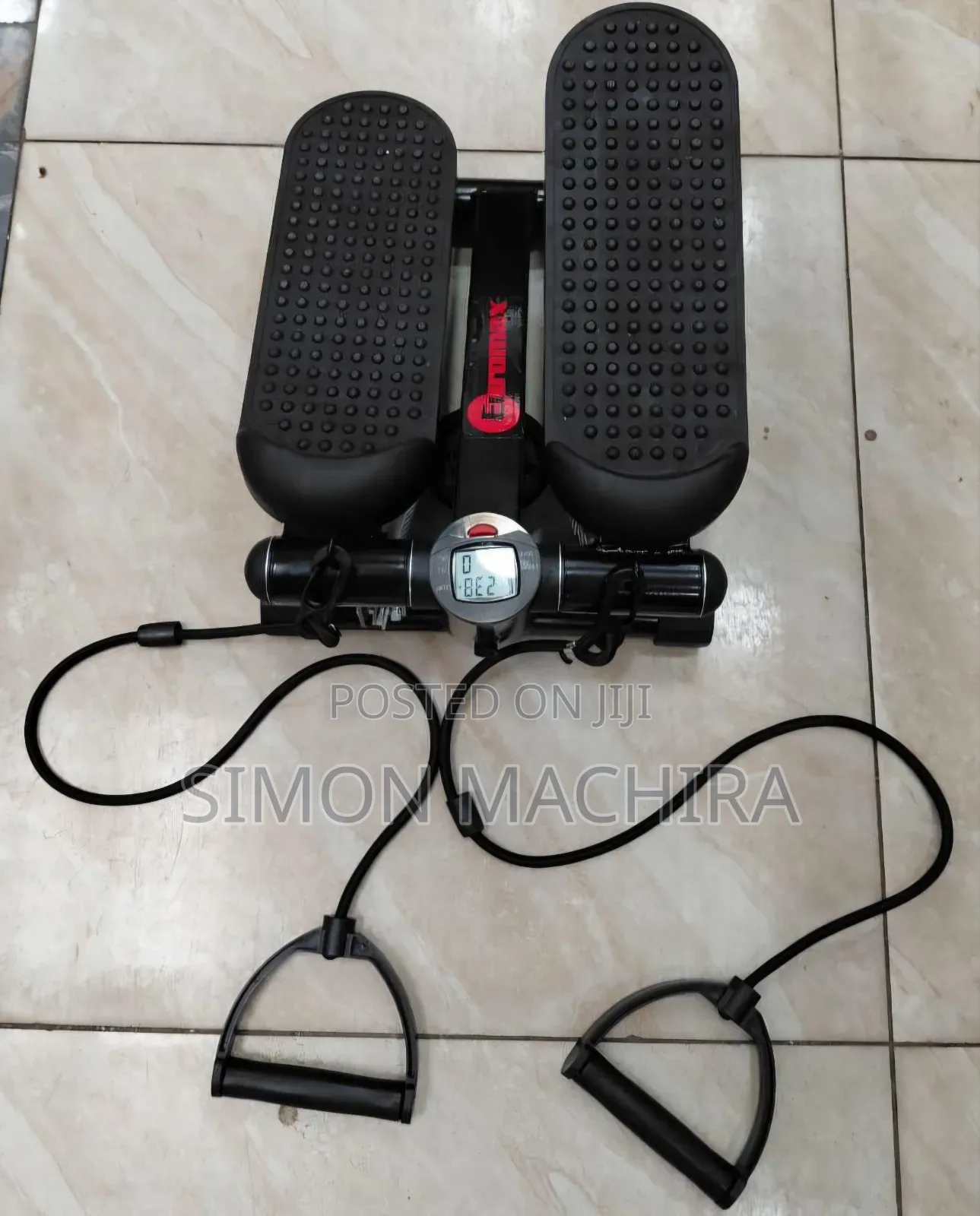 Ministepper With Hand Bands Black Color