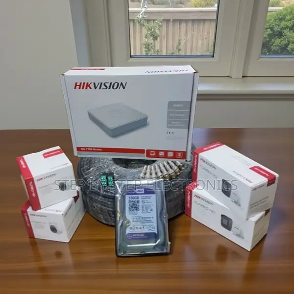 Hikvision 4 Cameras CCTV Kit 1080p Cloud Backup and Motion Detection