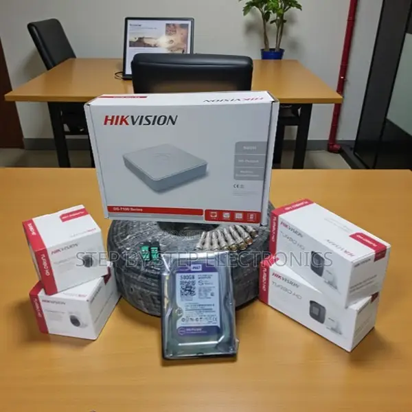 4 Hikvision 1080p CCTV Cameras Kit Smartphone Live View DVR Package