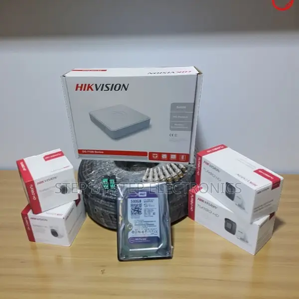 Hikvision 4ch 1080p CCTV Cameras Kit Night Vision Real-Time Streaming