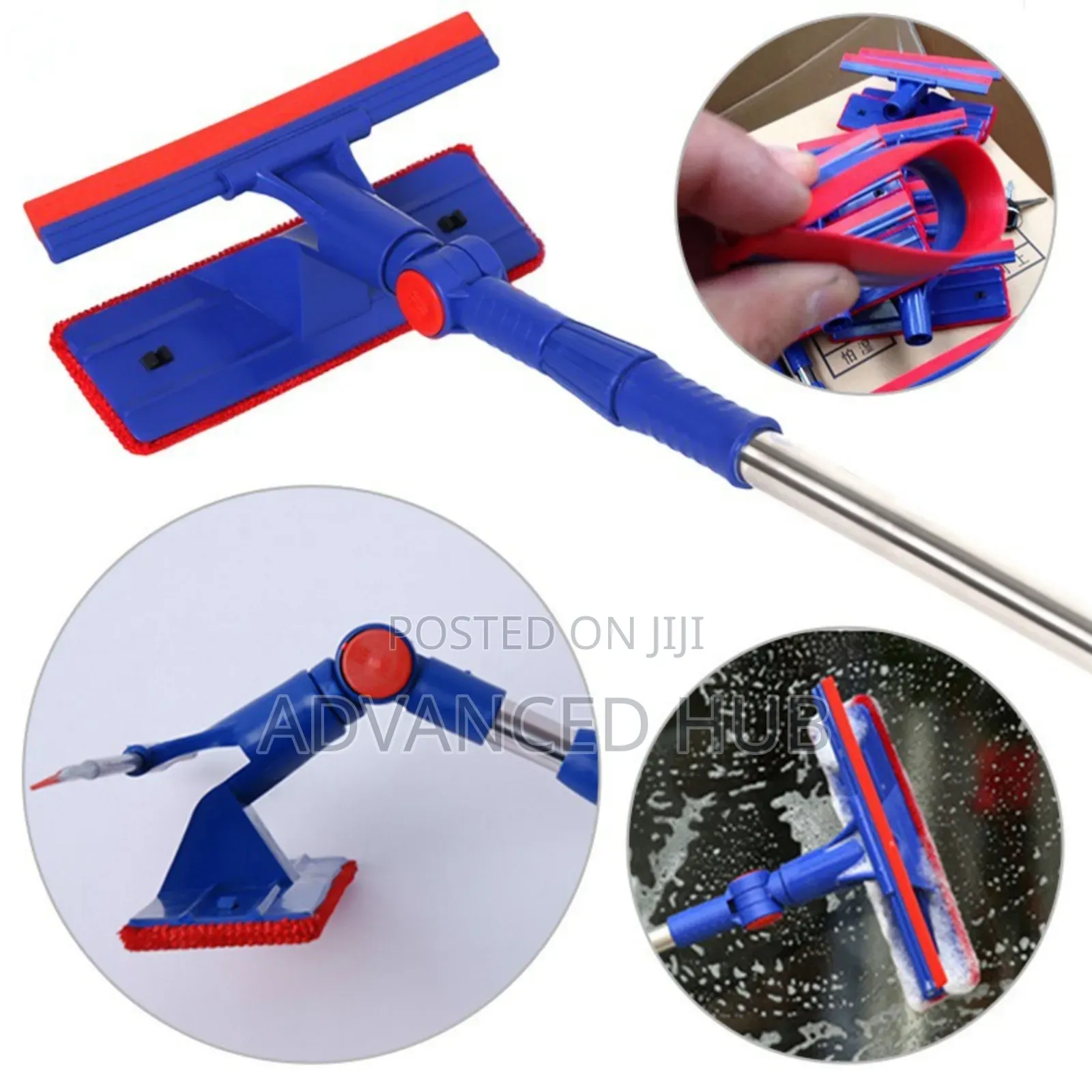 2in1 Telescopic Window Cleaner With a Squeegee