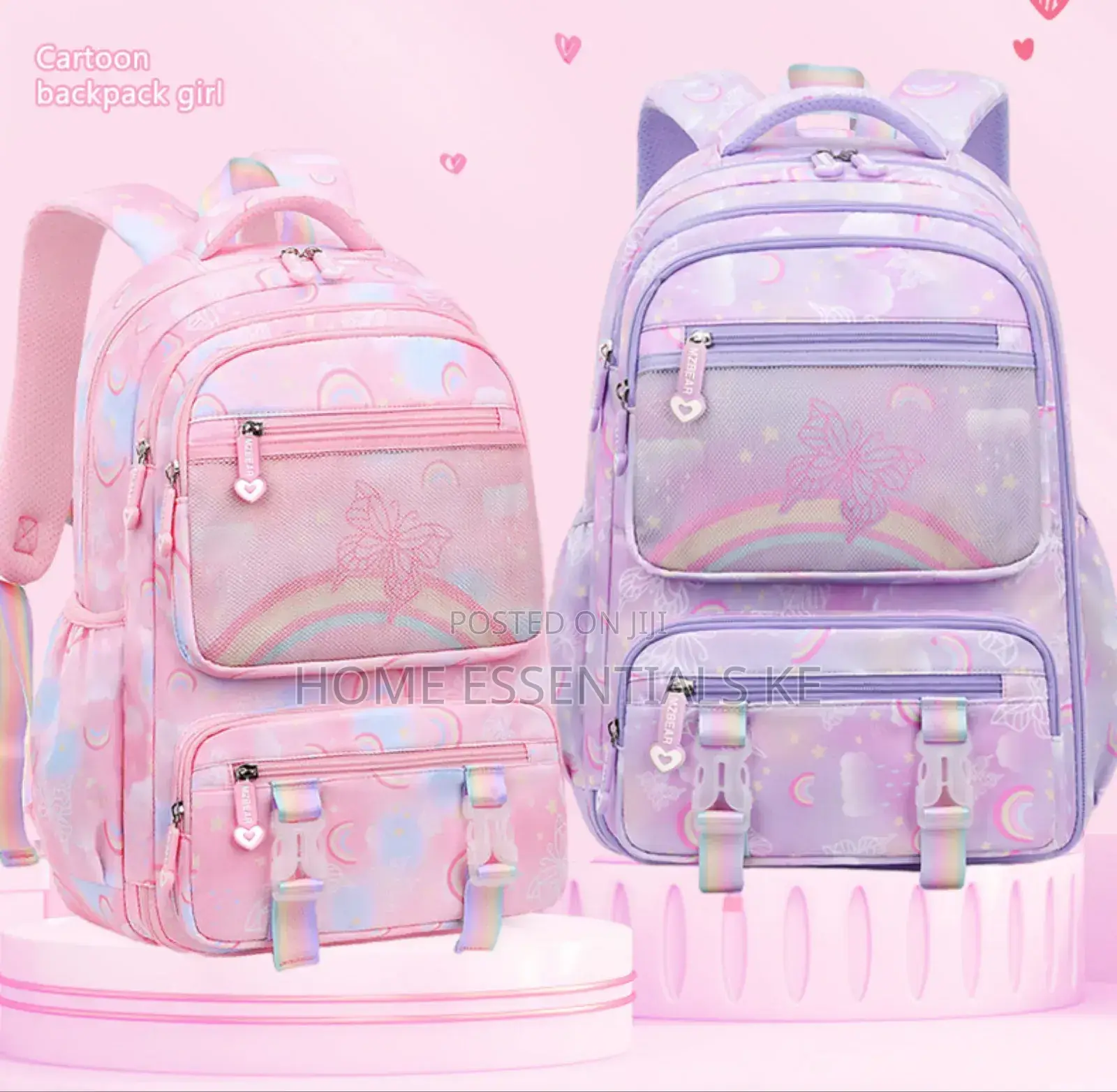 Oxford High Quality Cute School Bag* Pink and Purple