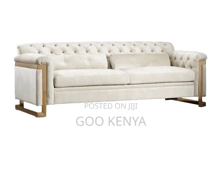 Home Sofa; 3-Seater Regal Leather Sofa Set for Elegant Living Rooms
