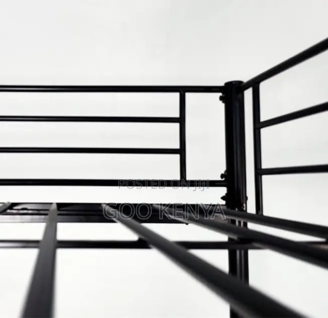 Home Bed; Heavy-Duty Twin Over Double Metal Bunk Bed