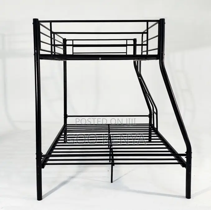 Home Bed; Heavy-Duty Twin Over Double Metal Bunk Bed