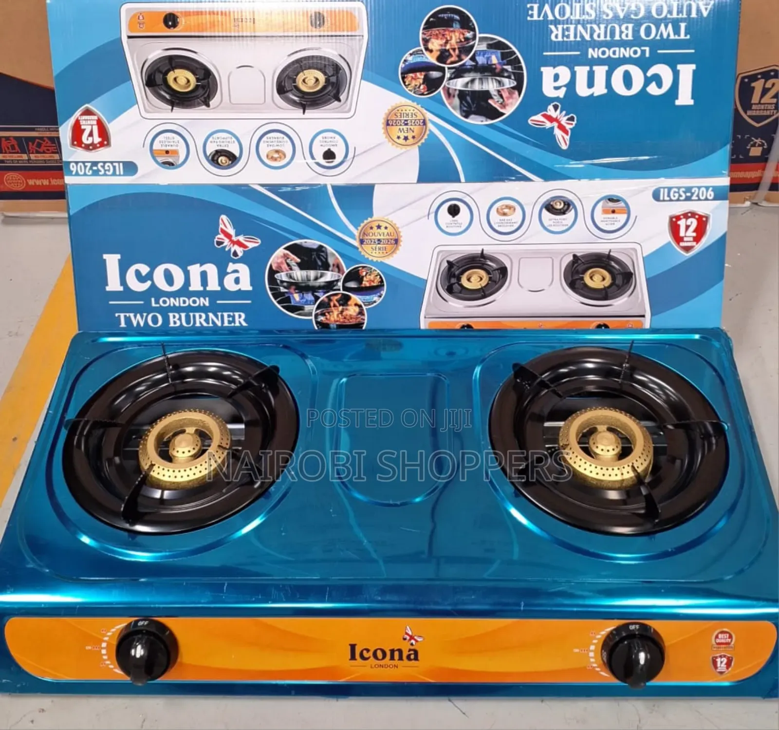 Gas Burner/ 2 Burner Gas Stove Icona