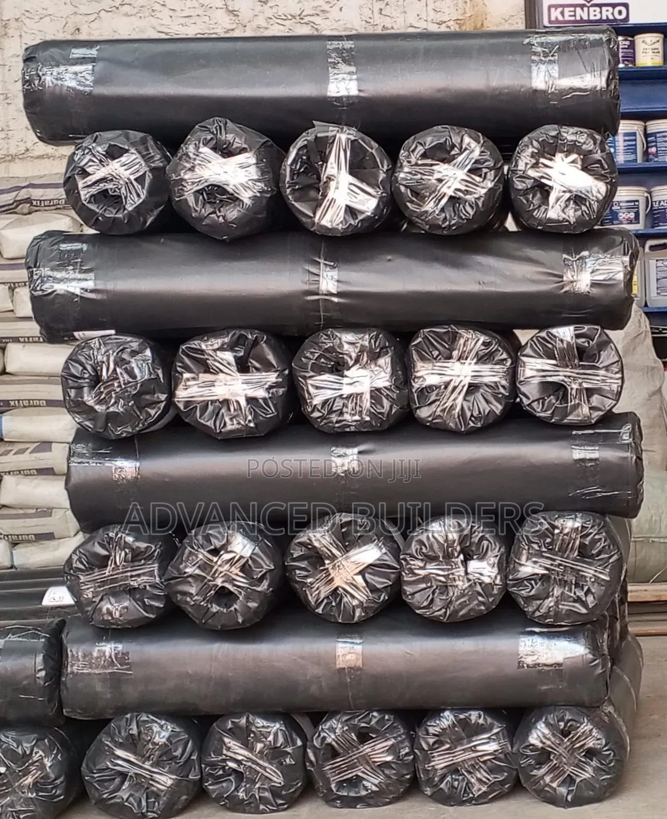20kgs Black Polythene 3feet Wide - Folded Into Two by 50 Meters Long