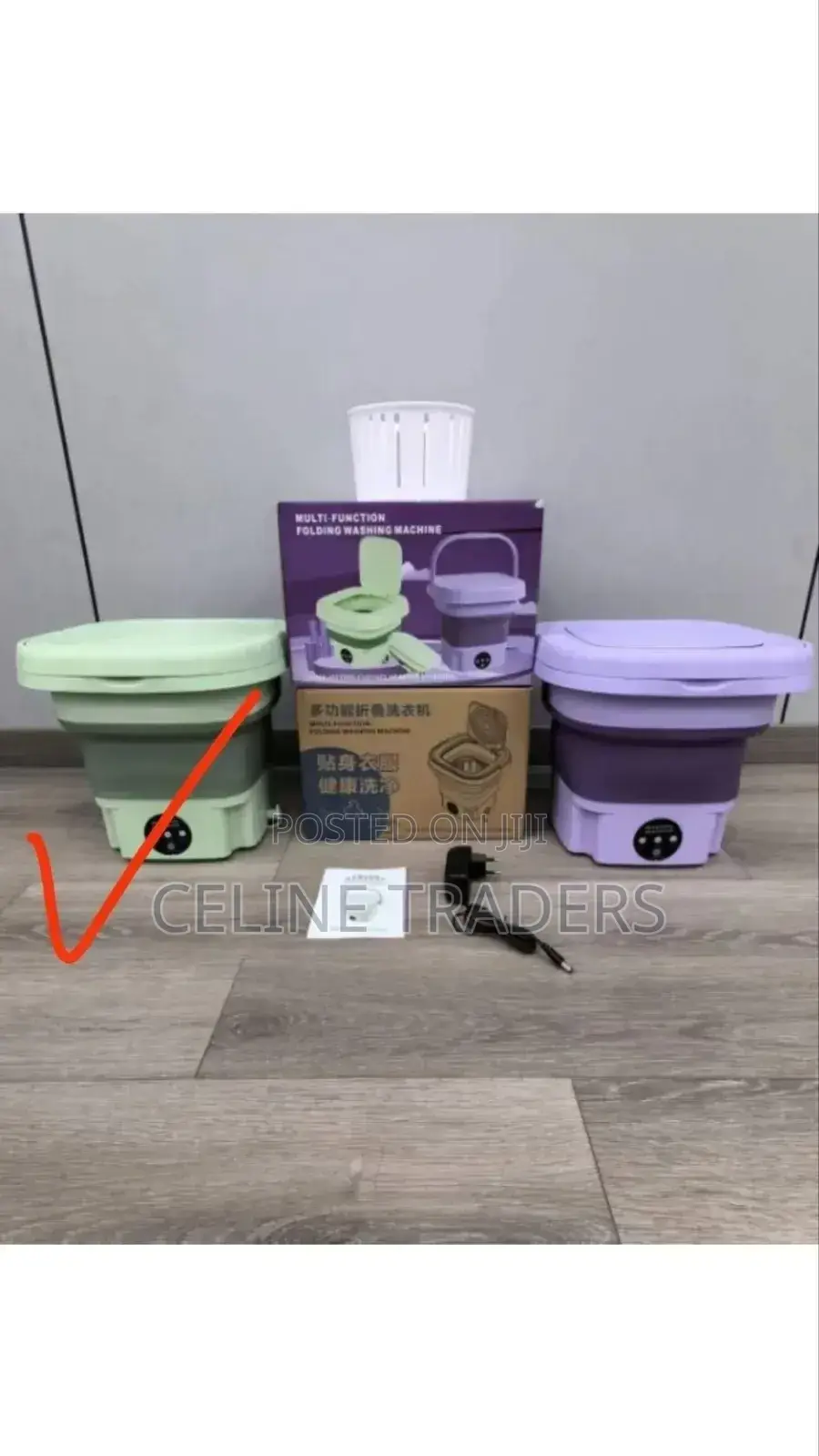 7.5kg Foldable Washing Machine (Purple and Green)