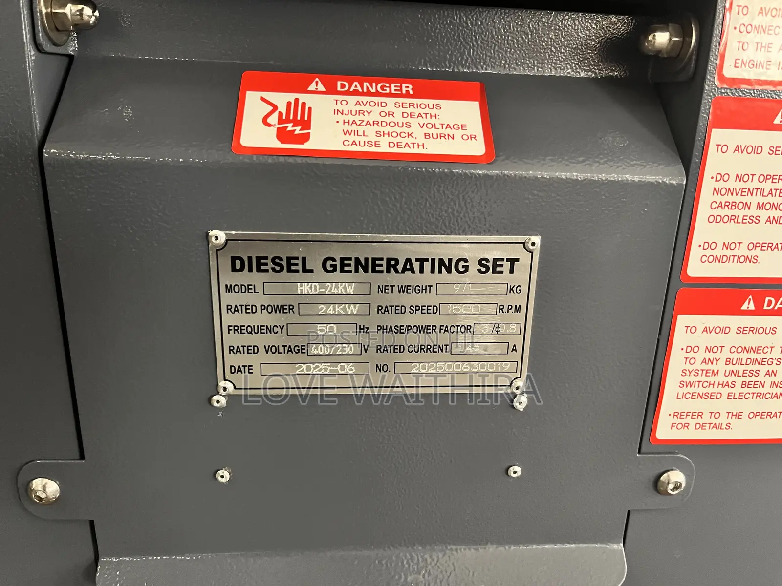 24kw/30kva Hisaki Japan Water Cooled Diesel Generator (Automatic)