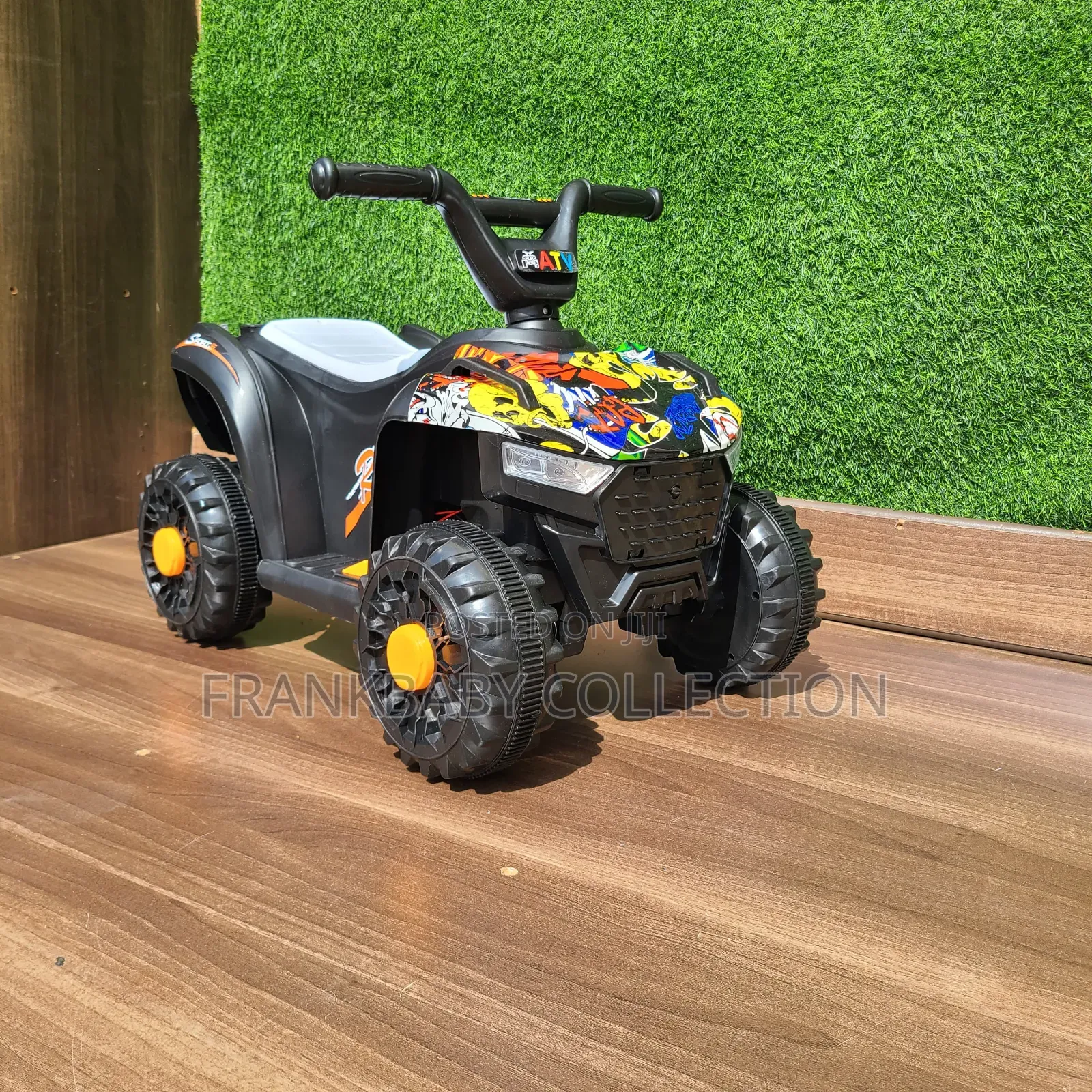 Electric. Kids Push Atv Quad. Car.