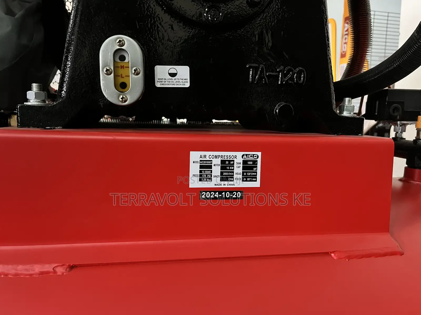 1000l Aico 20 Hp Air Compressor