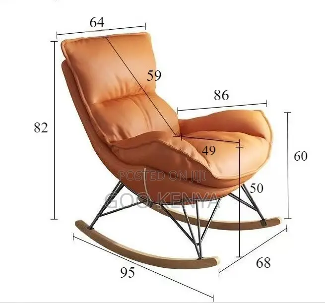 Home Chair; Modern Lazy Sofa Accent Rocker Chair for Living Room