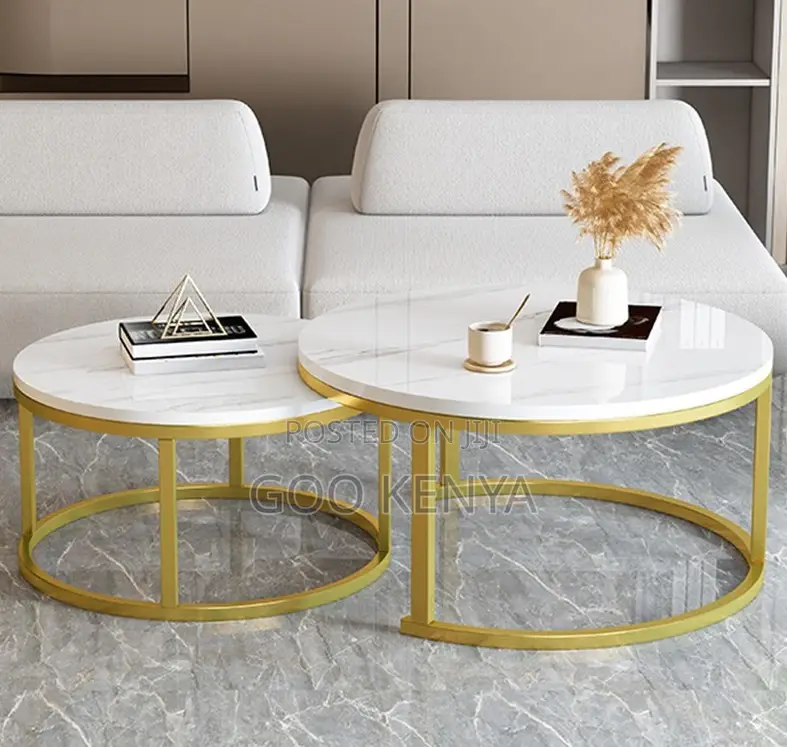 Home Table Set; Hot-Selling Marble Coffee Table for Small Living Rooms