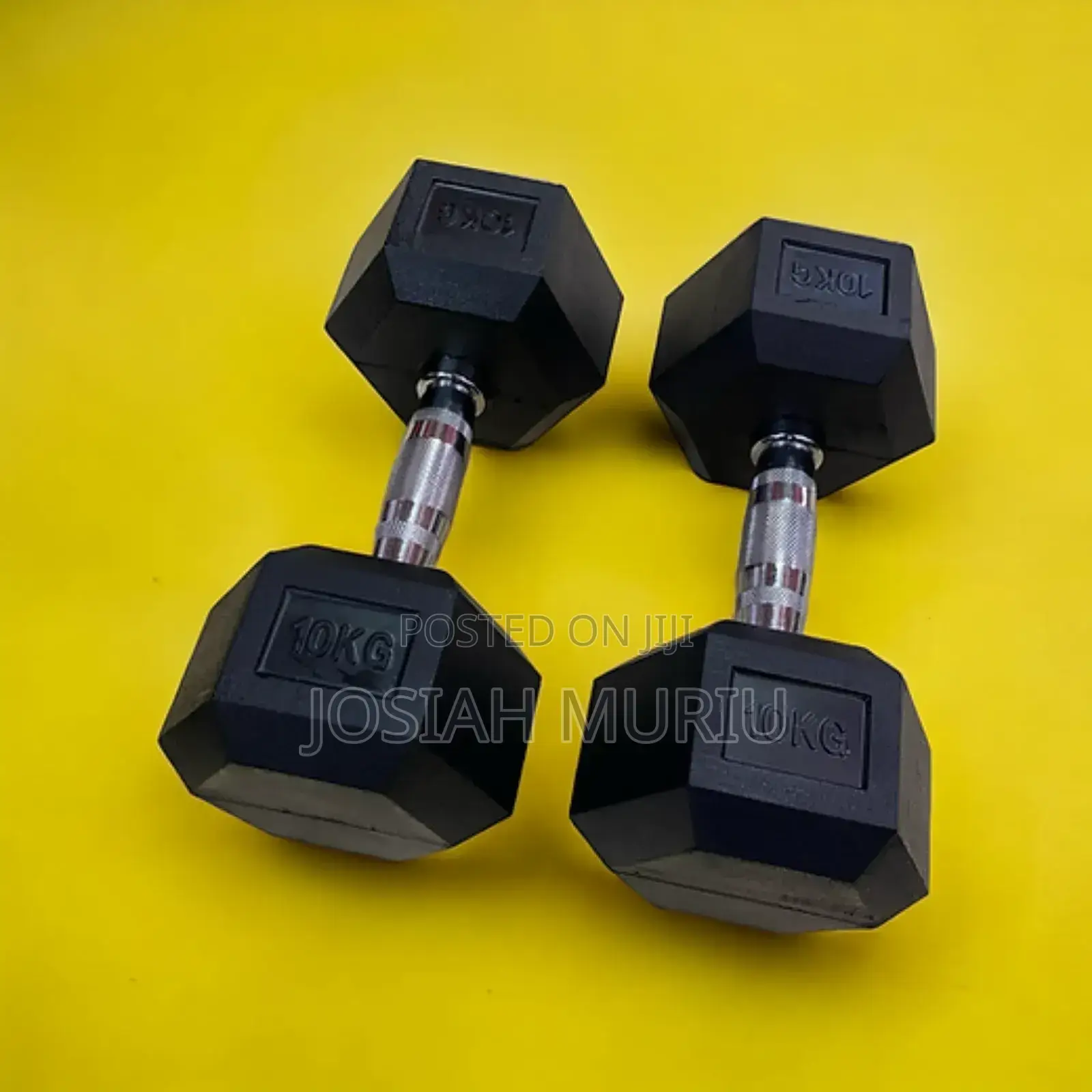 10kg Hexagonal Dumbbells Pair
