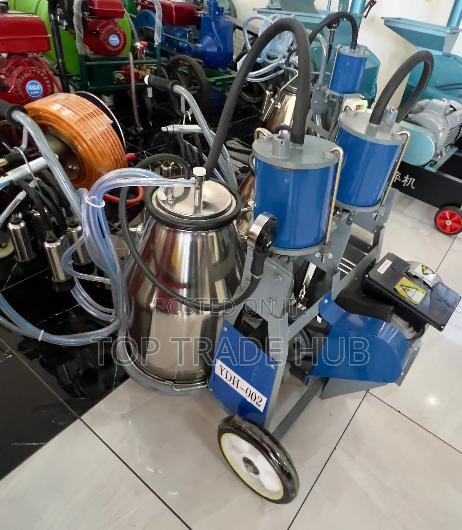 Milano Electric (25l+25l) Double Barrel Cow Milking Machine - 2 Cows