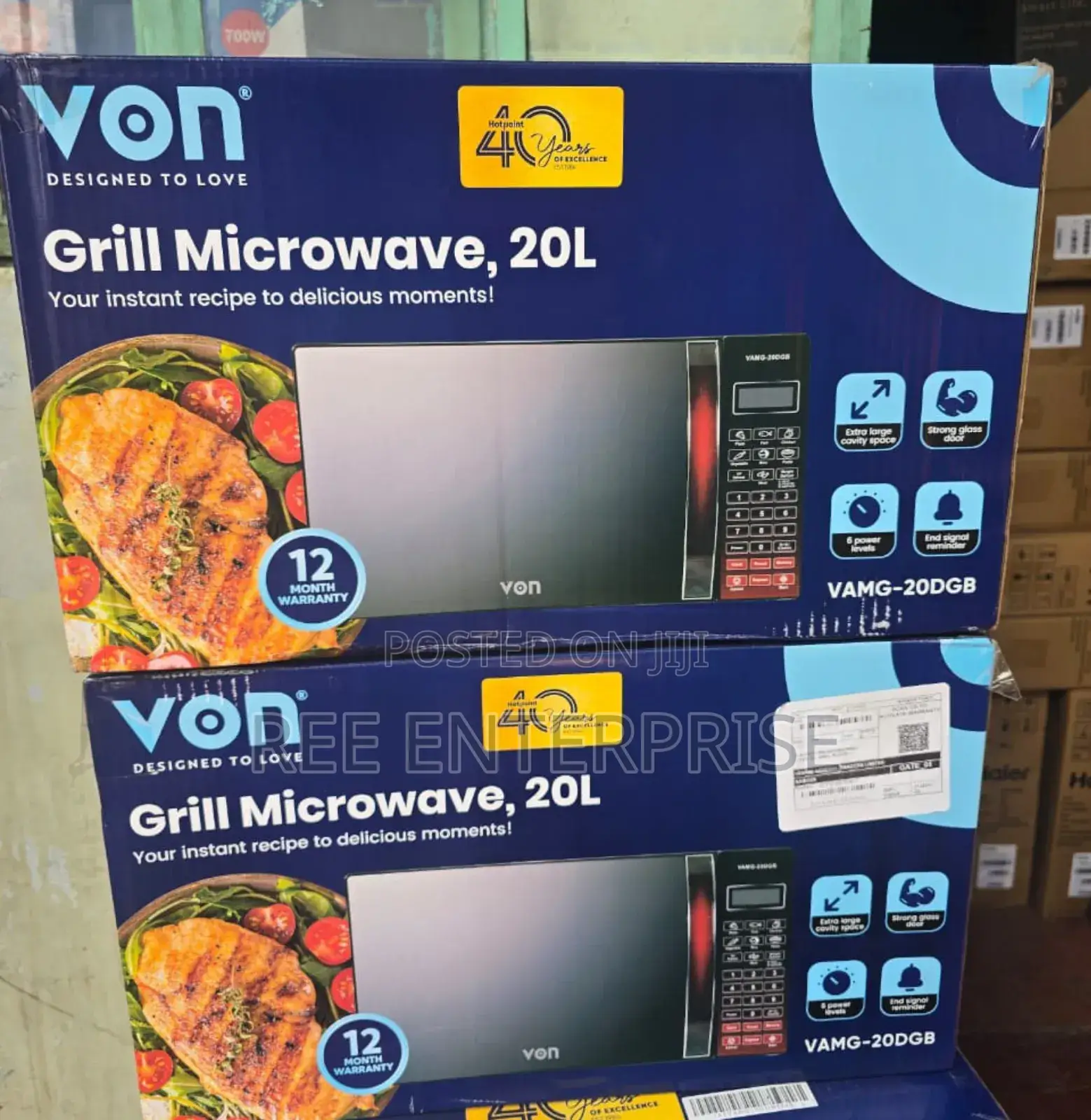 Brand New Von Microwave 20l Digital Microwavewith Grill