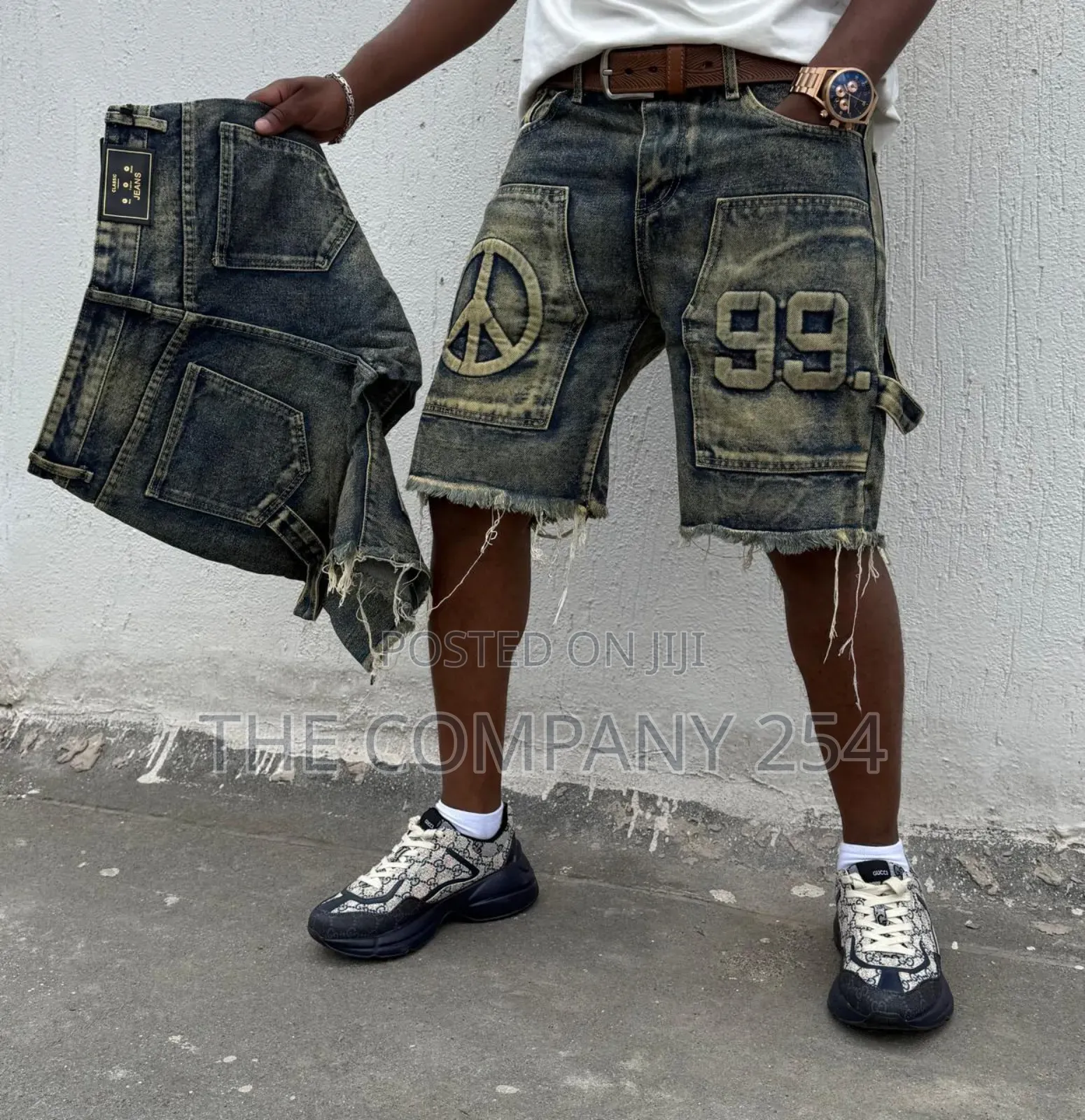 Quality Men Designer Casual Designer Denim Shorts
