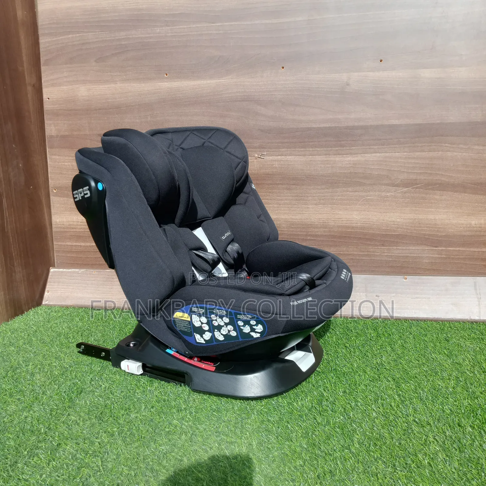 360°Rotating Isofix Baby Car Seat - Prieum Black Edition
