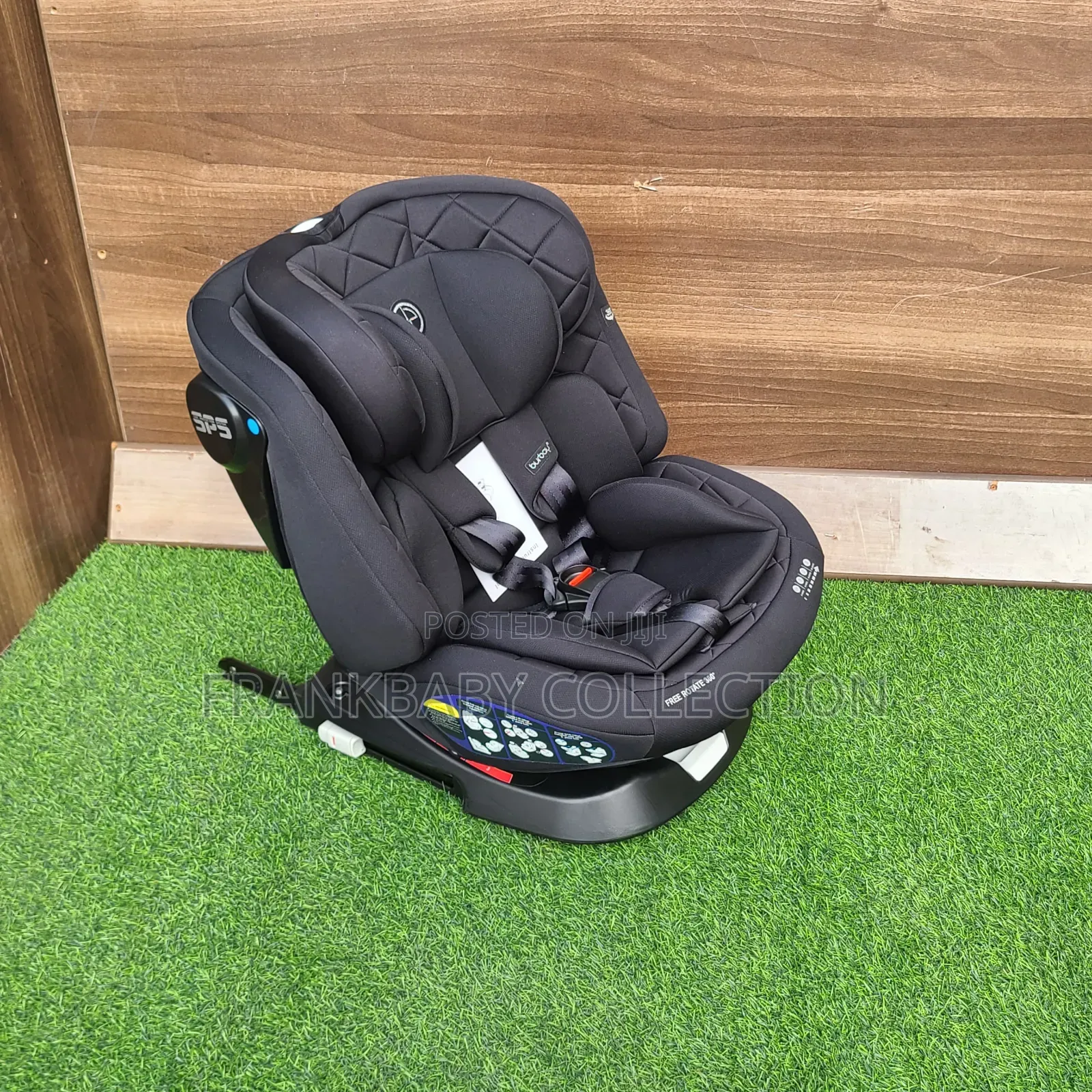 360°Rotating Isofix Baby Car Seat - Prieum Black Edition