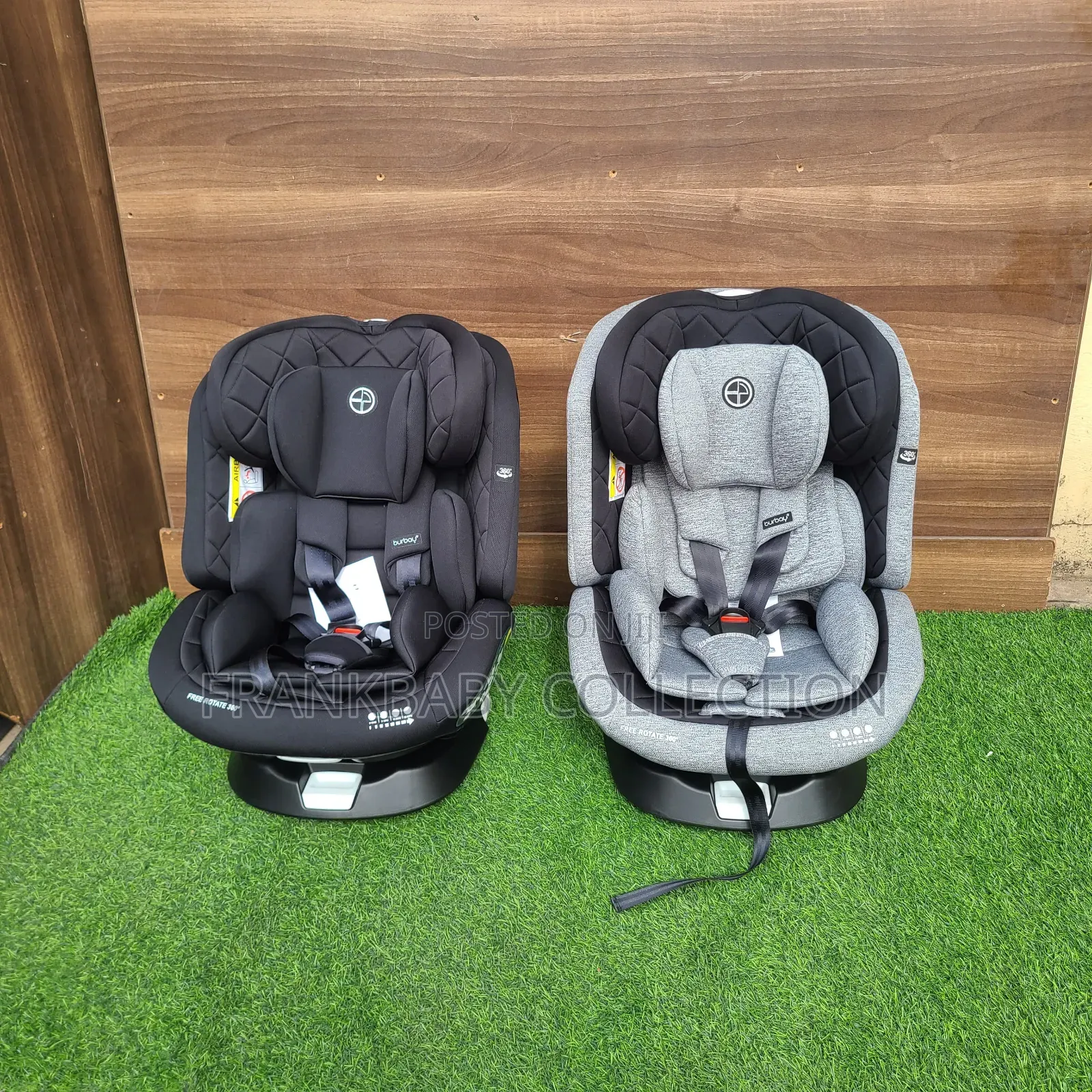 360° Durable Isofix Baby Car Seat + Head Rest