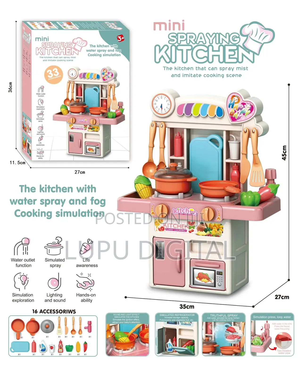 33 Pieces Spraying Kitchen Set