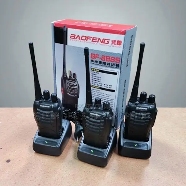 Baofeng Bf-888s Long Range 2-Way Radio With 16 Channels for Security