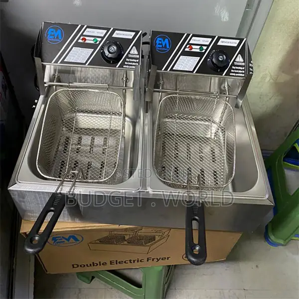 12l(6l+6l) Tank Energy Efficient Double Electric Deep Fryer Machine