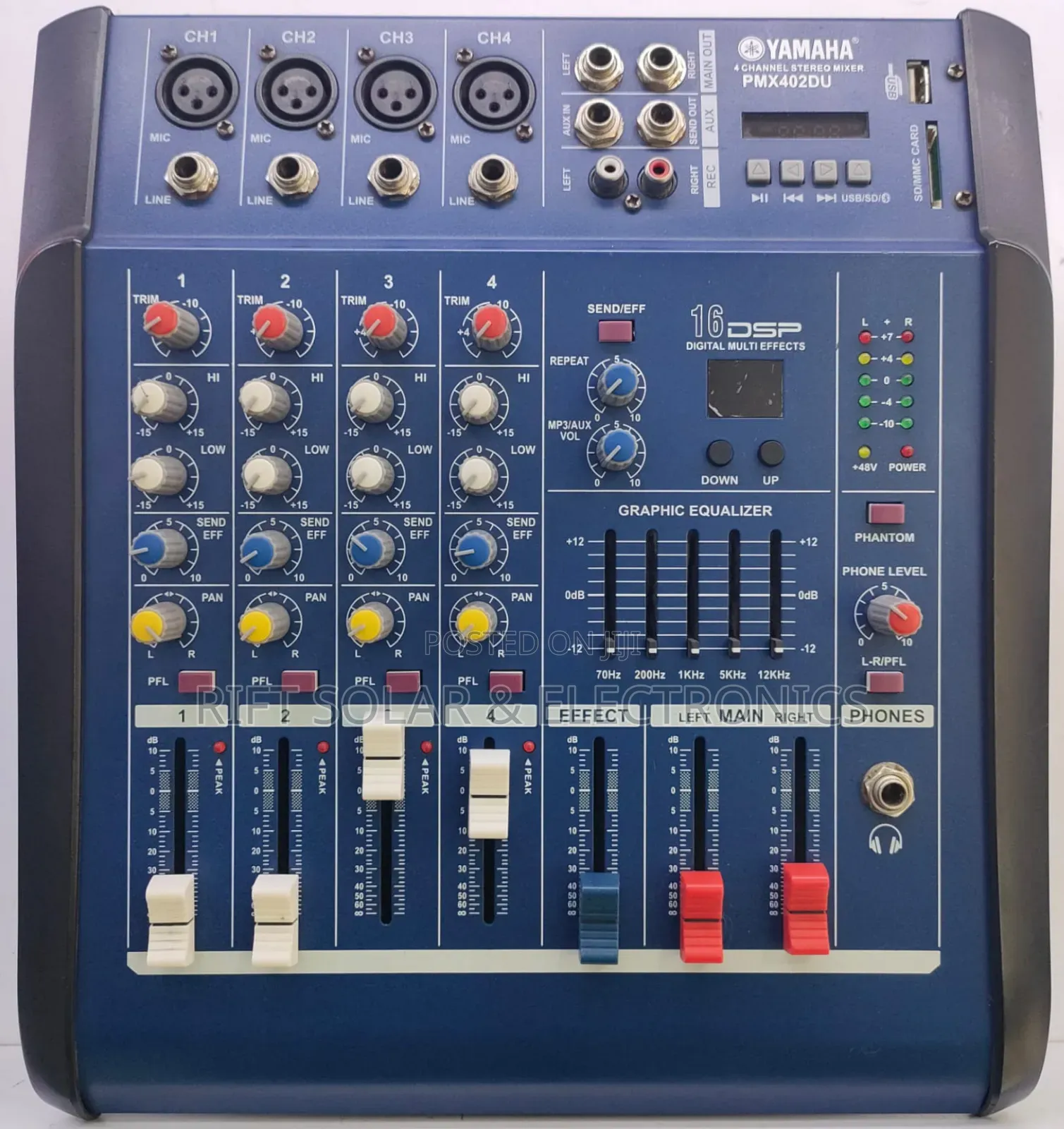 Yamaha 4 Channels Powered Mixer 500 Watts Output Power Usb/Bluetooth